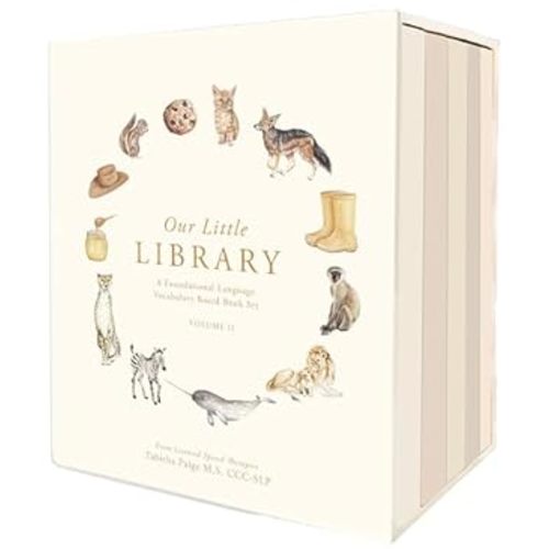 SLP Written- Our Little Library Vol. 2: A Foundational Language Vocabulary Board Book Set for Babies