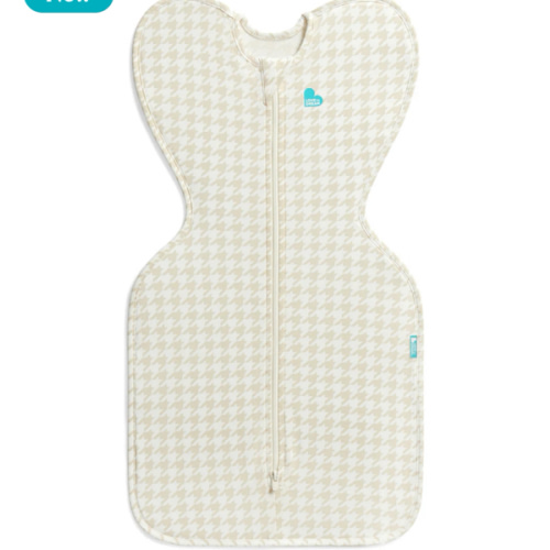 Swaddle Up™ 1.0 TOG Cotton Tan Houndstooth