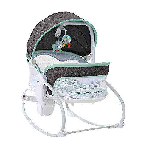 Vannetgo 3-in-1 Baby Bouncers, Can sit and Lie Down, Brilliant Bouncer,Rocking Bouncer, Soothing Vibration, 3rd Gear Adjustment, Suitable for Babies Boys/Babies Girls/Newborns Baby