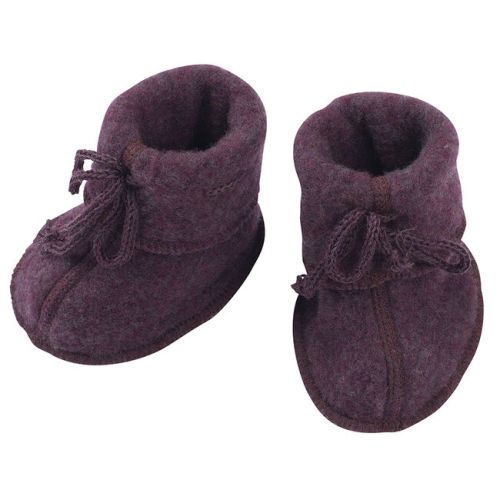 Engel Baby 100% Wool Booties - Purple, size 0-3M