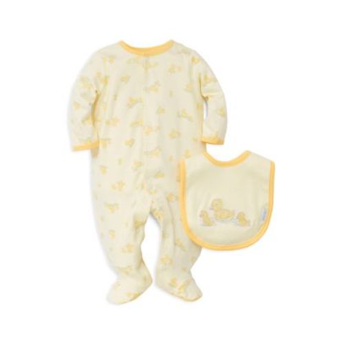 Unisex Little Ducks Footie & Bib Set - Baby
