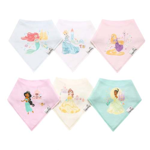 Baby Bandana Bibs - Disney Princess (6 pack)