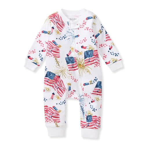 Burt's Bees Baby baby-boys Sleep and Play Pjs, 100% Organic Cotton One-piece Zip Front Footless Romper Jumpsuit Pajamas