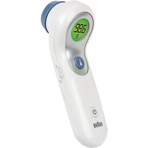 Braun No Touch and Forehead Thermometer - Touchless Thermometer for Adults, Babies, Toddlers and Kids, Color-Coded Fever Guidance, Fast, Reliable, and Accurate Results, FSA and HSA Eligible