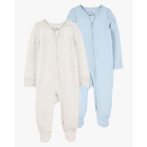 Baby 2-Pack Zip-Up PurelySoft Sleep & Play Pajamas | Carter's