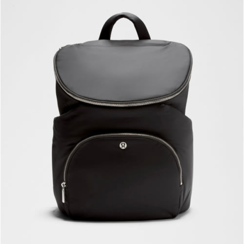 Lululemon - New Parent Backpack 17L - Black/Graphite Gray/Silver