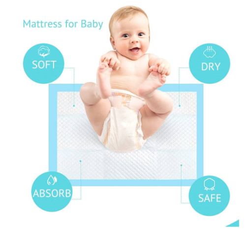 Baby Disposable Underpad 100 Count Incontinence Changing Pad Baby Diapers Newborn Pads Soft Breathable Waterproof Leak Proof Quick Absorb 13X18 Inch