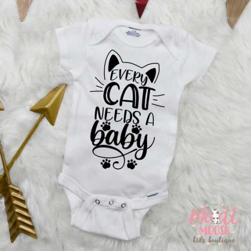 Every Cat Needs A Baby Onesies®  Baby Onesies®  Baby Shower - Etsy