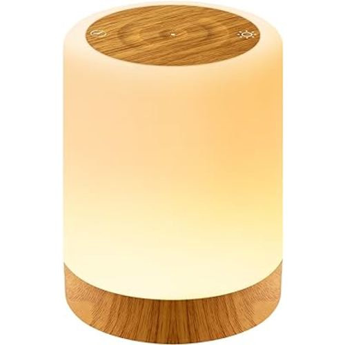 Night Light for Kids Baby, Dimmable Touch Lamp for Nursery, 11 RGB Colors 5 Brightness, Portable Rechargeable Bedside Table Lamp for Nightstand, Kids Night Light for Bedroom Living Room