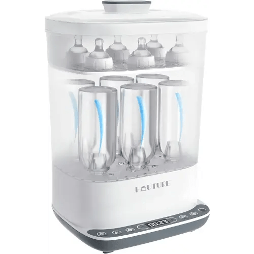 Baby Bottle Sterilizer, 6-in-1 HAUTURE Bottle Sterilizer and Dryer,  Electric Steam Bottle Sanitizer for Baby stuffs, Baby Bottles & Breast Pump