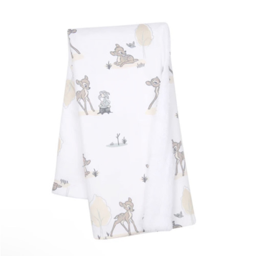 Disney Baby Bambi & Thumper White Minky/Fleece Deer Baby Blanket – Lambs & Ivy