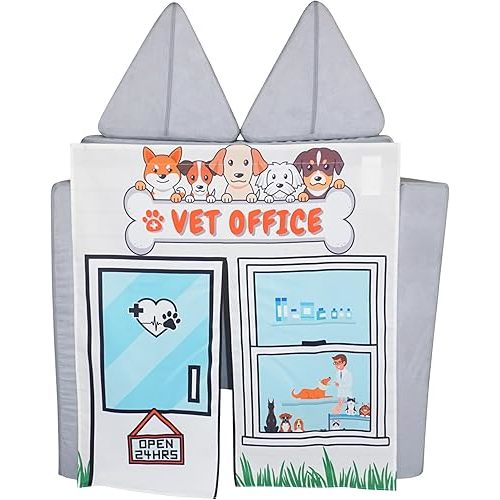 Couch Swag Play Panel for Childrens Foam Sofa Kids Couch (Vet Office)