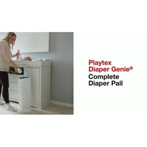 Diaper Genie Complete Assembled Diaper Pail - White