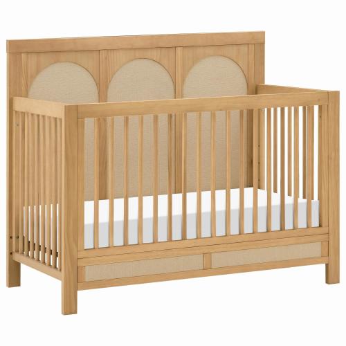 New Haus Eloise 4-In-1 Convertible Crib in Honey