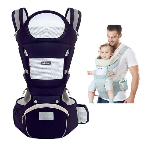 Baby Carrier, 4-in-1 Baby Sling Carrier,Front and Back Adjustable Breathable with Hip Seat Lumbar Support Baby Wrap Carriers, Newborn Baby Carrier for Infants Toddlers Babies Girl and Boy