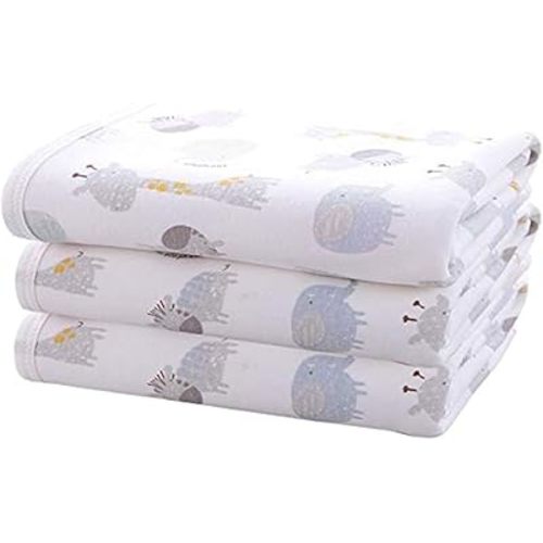 Baby Diaper Changing Pad Liners(22X27.5 inches) Soft Cotton Waterproof Changing Pad for Baby Underpads Mattress Pad Sheet Protector Portable Reusable Urine Pads for Travel Gear Pack of 3