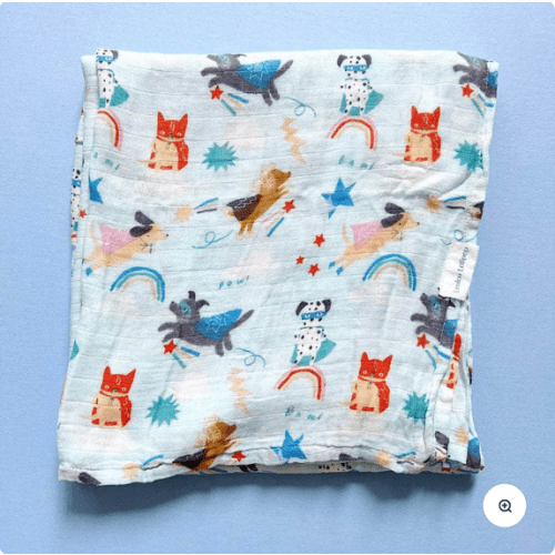 Dog Print Swaddle