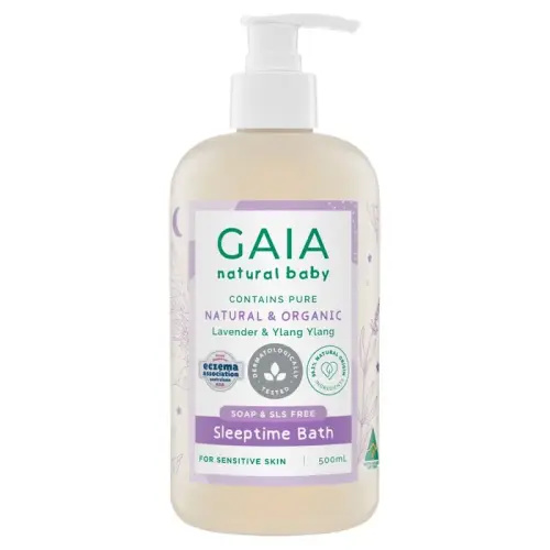 GAIA Natural Sleeptime Bath Wash 500ml | Baby Bunting AU