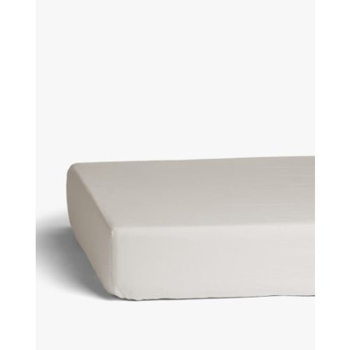 Linen Crib Sheet- Bone