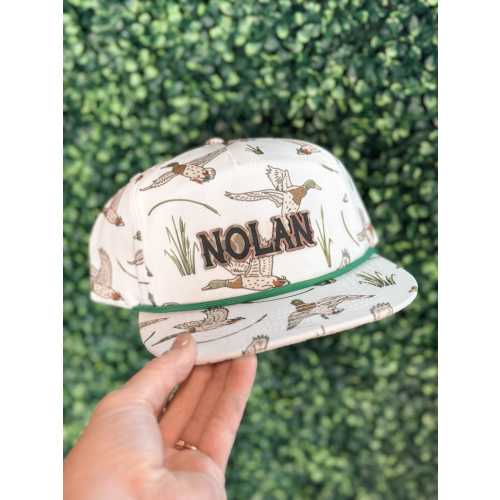 Personalized Leather Patch Snapback Hat for Boys, Toddlers & Youth - Custom Name Roper Cap - easter basket stuffer