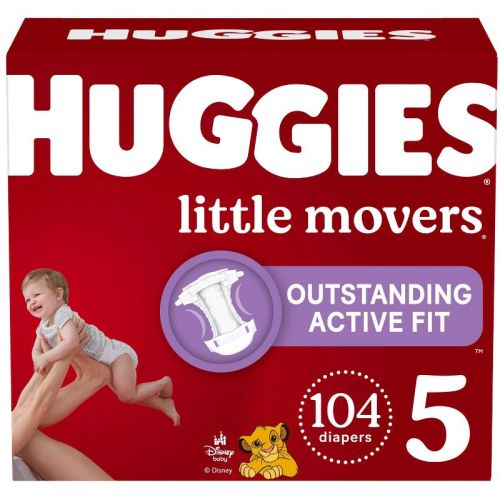 Huggies Little Movers Active Fit Diapers - Size 5 - 104ct