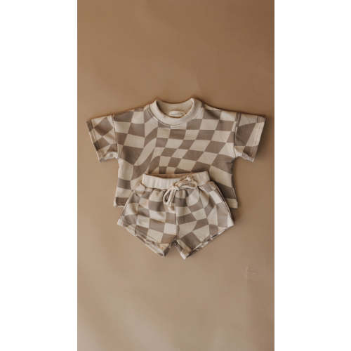 Wavy Checker | Short Set