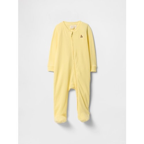 Baby Ribbed Two-Way Zip One-Piece | Gap Factory