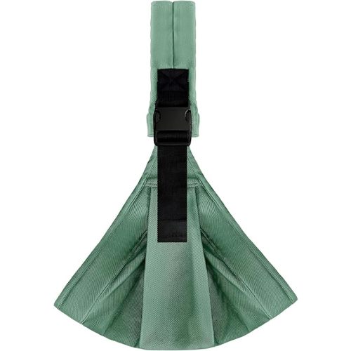 Shiaon Brand Toddler Sling Carrier, Lightweight Baby Sling for Newborn, Adjustable Toddler Hip Seat Carriers Carrying 7-40 lbs, Dark Green
