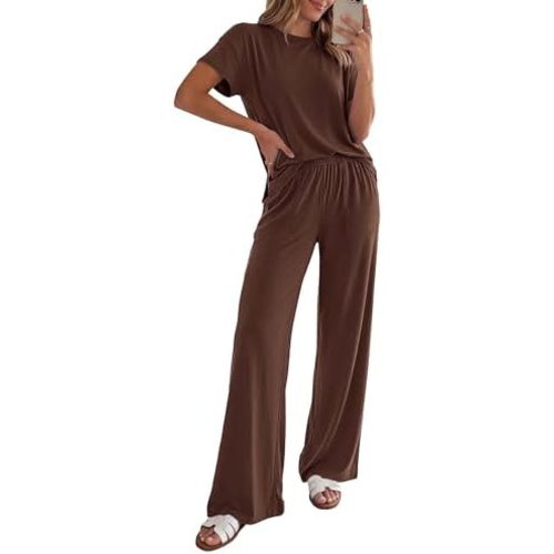 PRETTYGARDEN Women's Summer 2 Piece Matching Lounge Sets