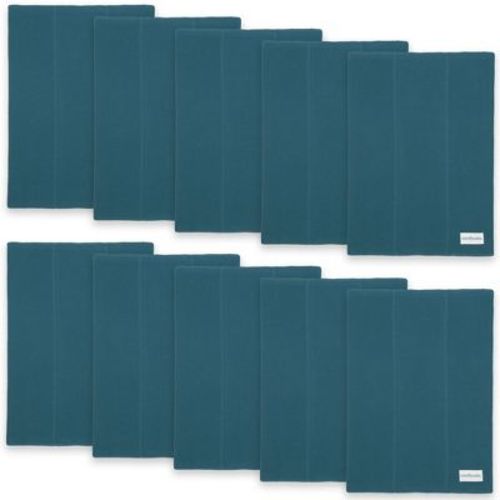 Burp Cloths 100% Cotton Washcloths for Boys and Girls by Comfy Cubs (Fern, Pack of 10)