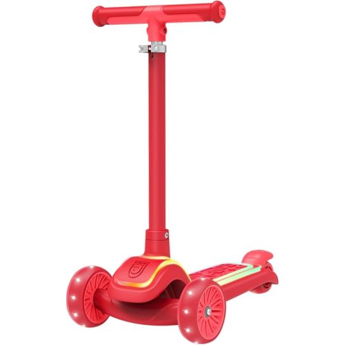 Jetson 3-Wheel Light-Up Kick Scooter, Lights on Stem & Wheels, Height Adjustable Handlebar, Rear Brake, Foldable, Ages 3+