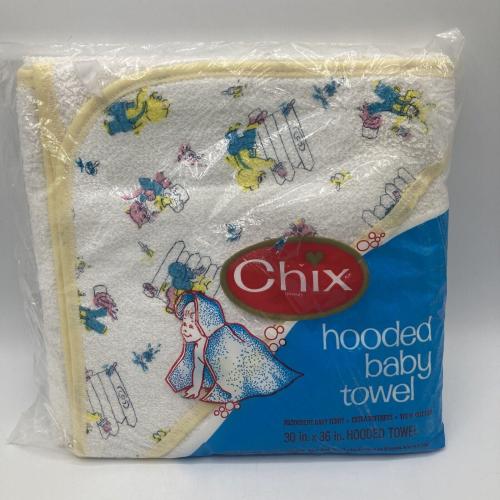 Vintage Chix Hooded Baby Towel Cotton Terry Animals