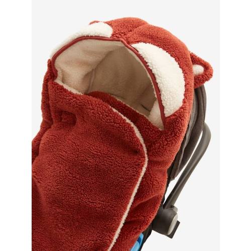 Sherpa Footmuff for Baby Car Seat & Carrycot, Foxy - saffron