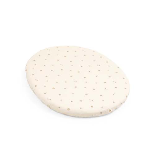 Stokke® Sleepi™ Mini V3 Fitted Sheet - Flower Ecru by Pehr