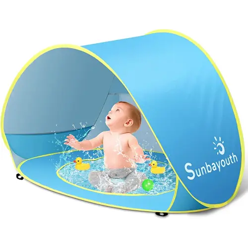 Sunba Youth Baby Pool Tent, UV Protection Infant Pop Up Sun Shelters Shade
