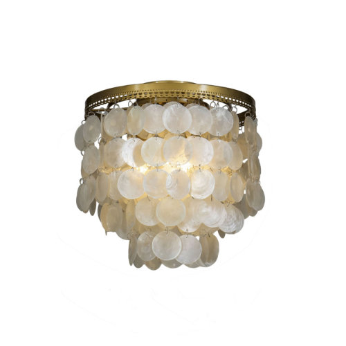 Mercer41 Mahaley 3-Light Coastal Capiz Seashell Flush Mount Ceiling Light & Reviews | Wayfair