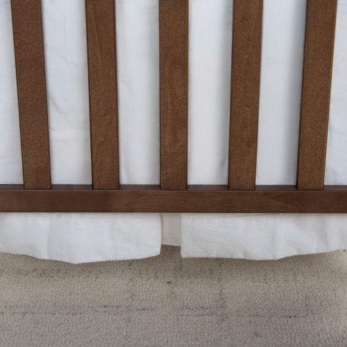 Rizzy Home Velvet Trim Crib Skirt - 26" x 51"