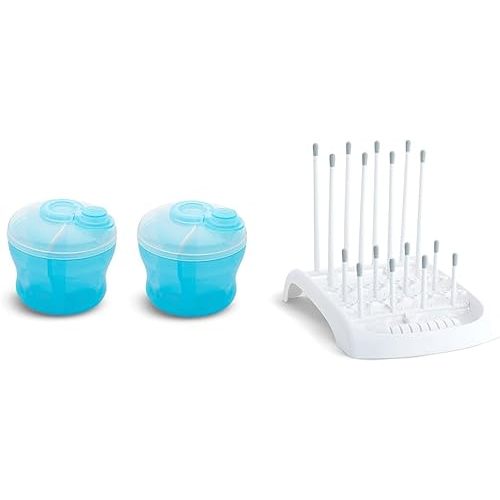 Munchkin 2 Pack Formula Dispenser and Fold Baby Bottle Drying Rack