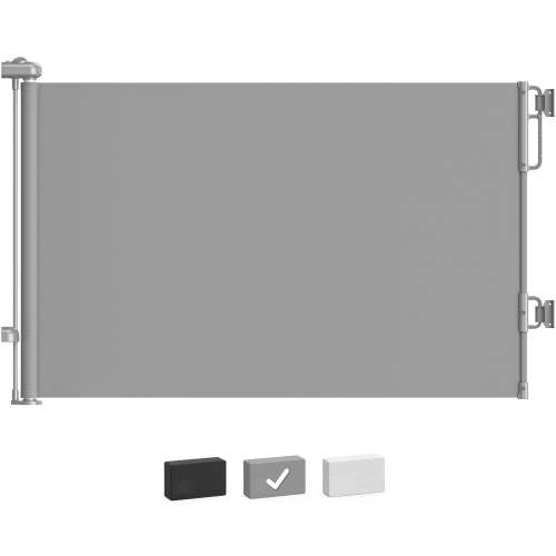 Cumbor 55inch Wide Retractable Baby Gates for Doorways, Mesh Dog Gate for The House, One-Hand Opening Child Toddler Gates for Stairs, Pet Puppy Fence Indoor & Outdoor, Gray