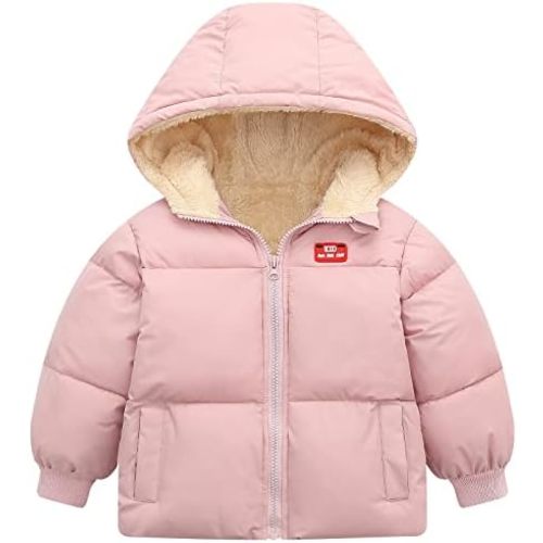 UNICOMIDEA Baby Winter Coat with Hooded Toddler Boys Girls Puffer Jackets for 12M-5T