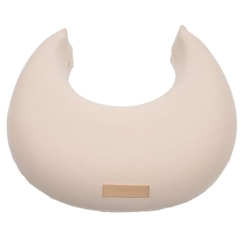 Natural Breastfeeding Pillow, Nursing and Posture Support, Plant Based Cushion with Organic Cotton Removable Cover (Natural)