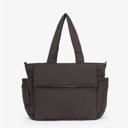 Diaper Tote Bag with Laptop Sleeve - Black