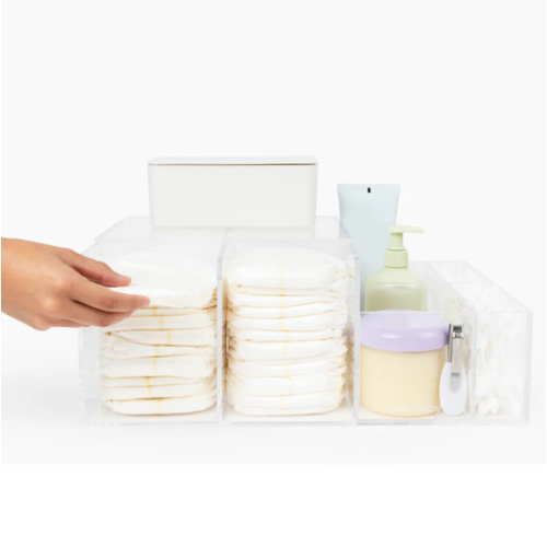 Beddi Baby Modern Acrylic Diaper Caddy Organizer