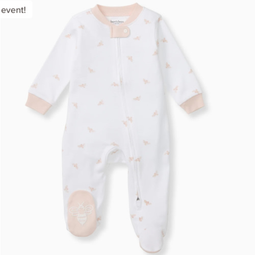 Golden Bee Organic Cotton Sleep & Play - Ranunculus – Burt's Bees Baby