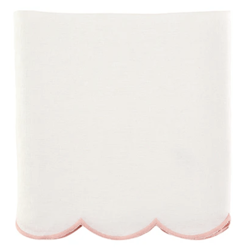 Scallop Crib Skirt in Blush | Caitlin Wilson