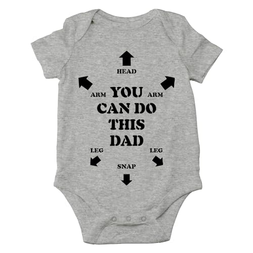 AW Fashions You Can Do This Dad Baby Bodysuit Cute Inspirational Newborn Outfit Infant Boy Girl Clothes