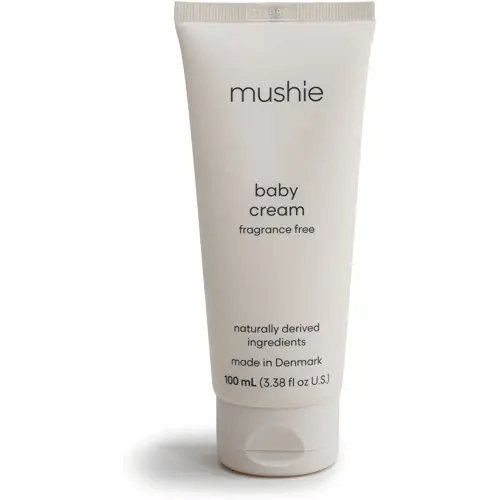mushie Baby Cream | Healing Ointment for Dry, Chaffed Skin, Diaper Rash, & Minor Scratches | Certified COSMOS ORGANIC | Made In Denmark, 3.38 fl oz (100 mL)