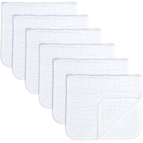 Muslin Burp Cloths Large 100% Cotton by Comfy Cubs