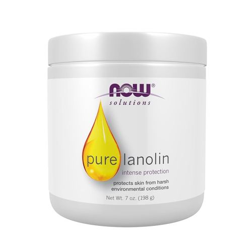 NOW Solutions, Pure Lanolin, Wind and Harsh Environment Skin Protectant, Thick Jelly, For Rough Dry Skin, 7-Ounce