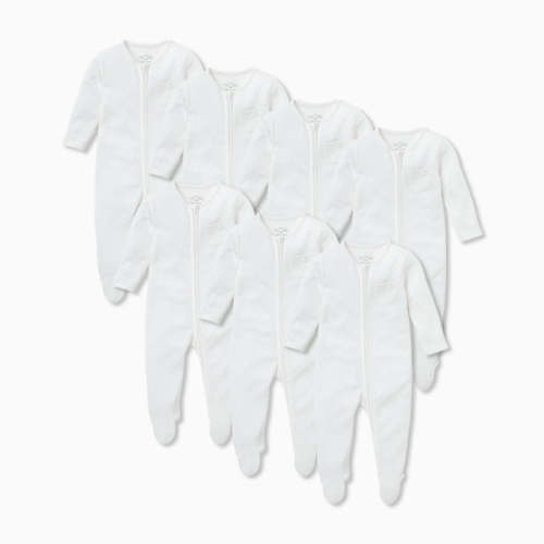 Clever Zip Baby Pajamas 7 Pack Grey / 3 to 6 M